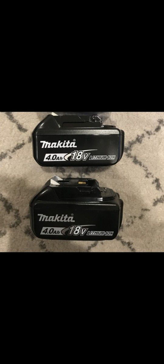Makita 18-Volt Batterys 4amp Price For 2 (Price Firm )