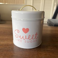 Target “Sweet Like Sugar” Metal Canister. New