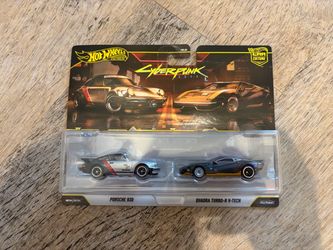 Hot Wheels Premium Cyberpunk 2077 2-Pack Porsche 930 & Quadra Turbo-R V-Tech