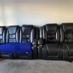 Not For Sale- Sectional Black Sofa