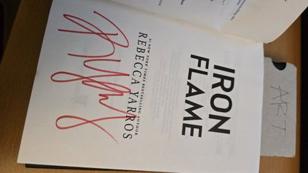 Iron Flame Signed Rebecca Yarros Hardcover
