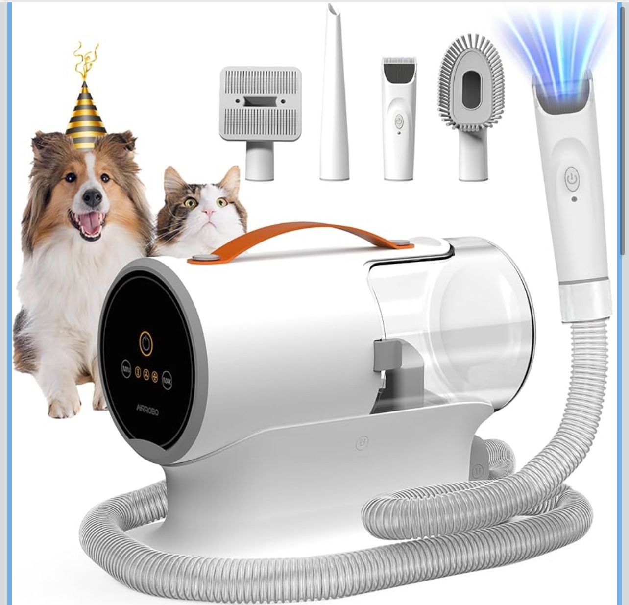 Pet Grooming Vacuum Kit,12000Pa Strong Pet Vacuum for Shedding,Grooming Hai,Quiet,PG100,2L Large Cap