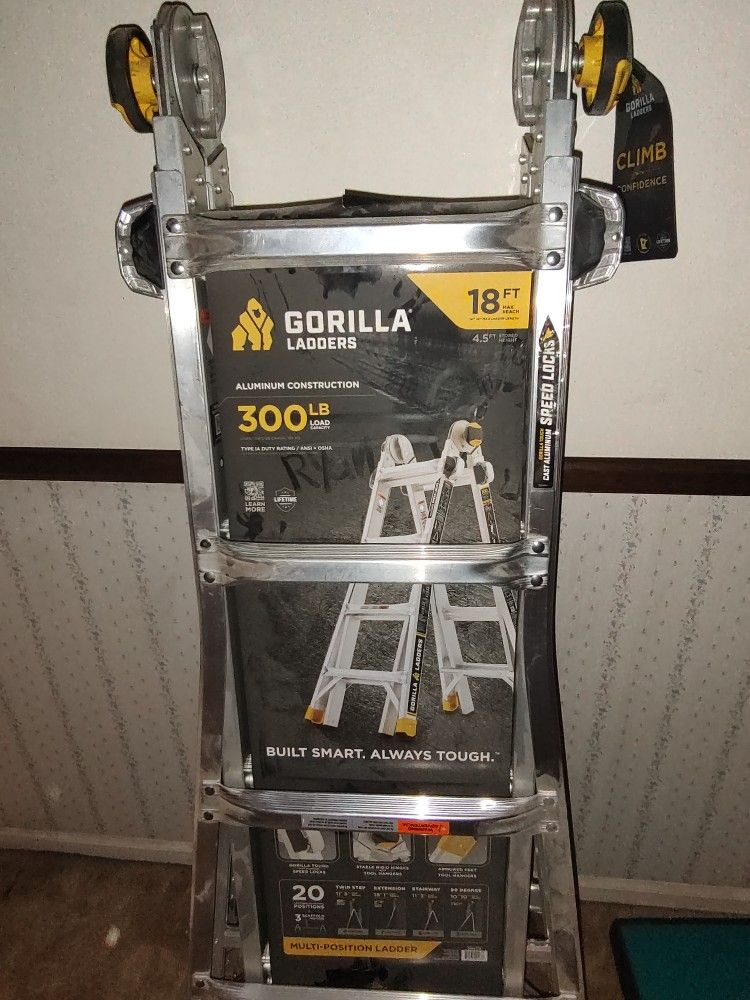 Brand New Gorilla 300lbs 18 Ft Ladder