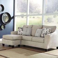 Abney Driftwood Sofa Chaise By Ashley