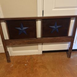 Bed headboard with star design