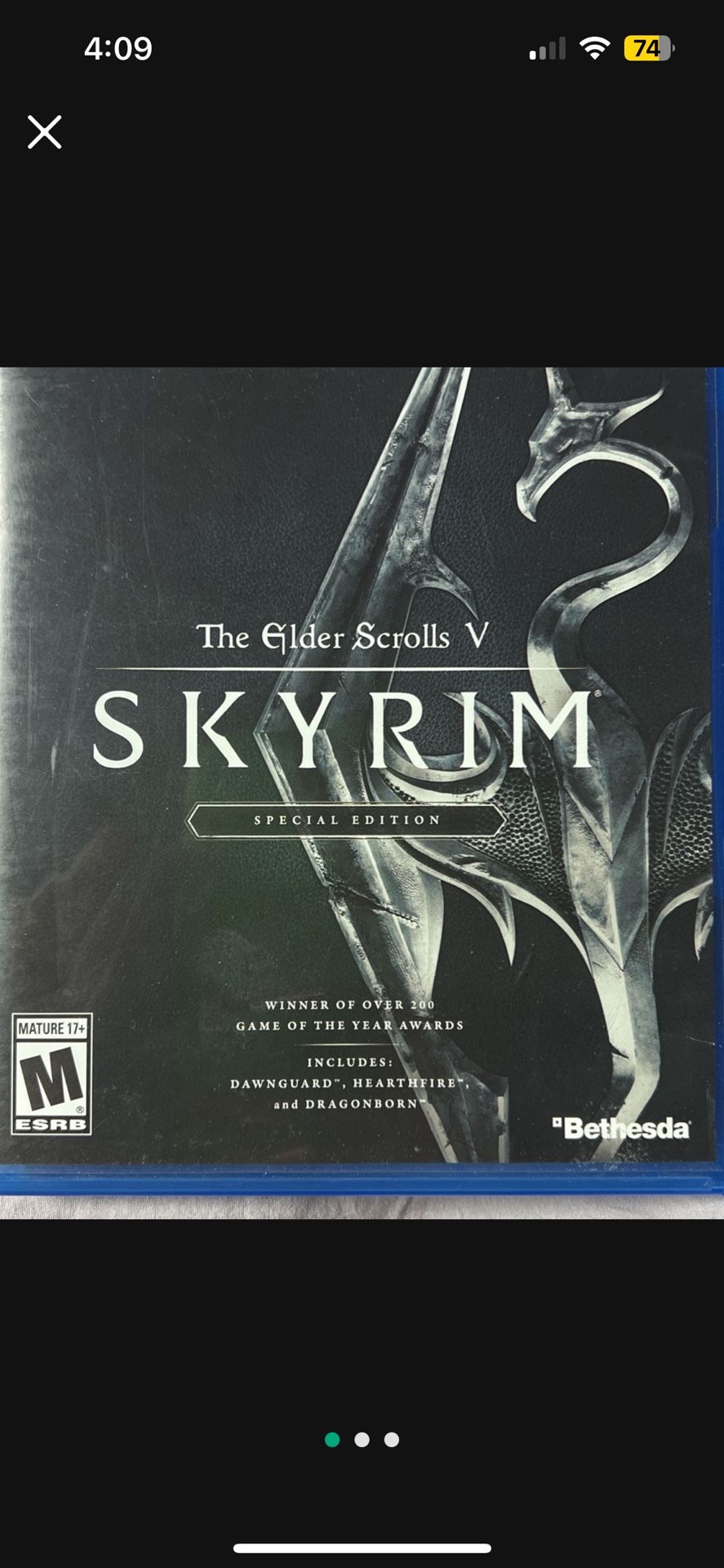 Skyrim The Glider Scrolls 5 For PS4