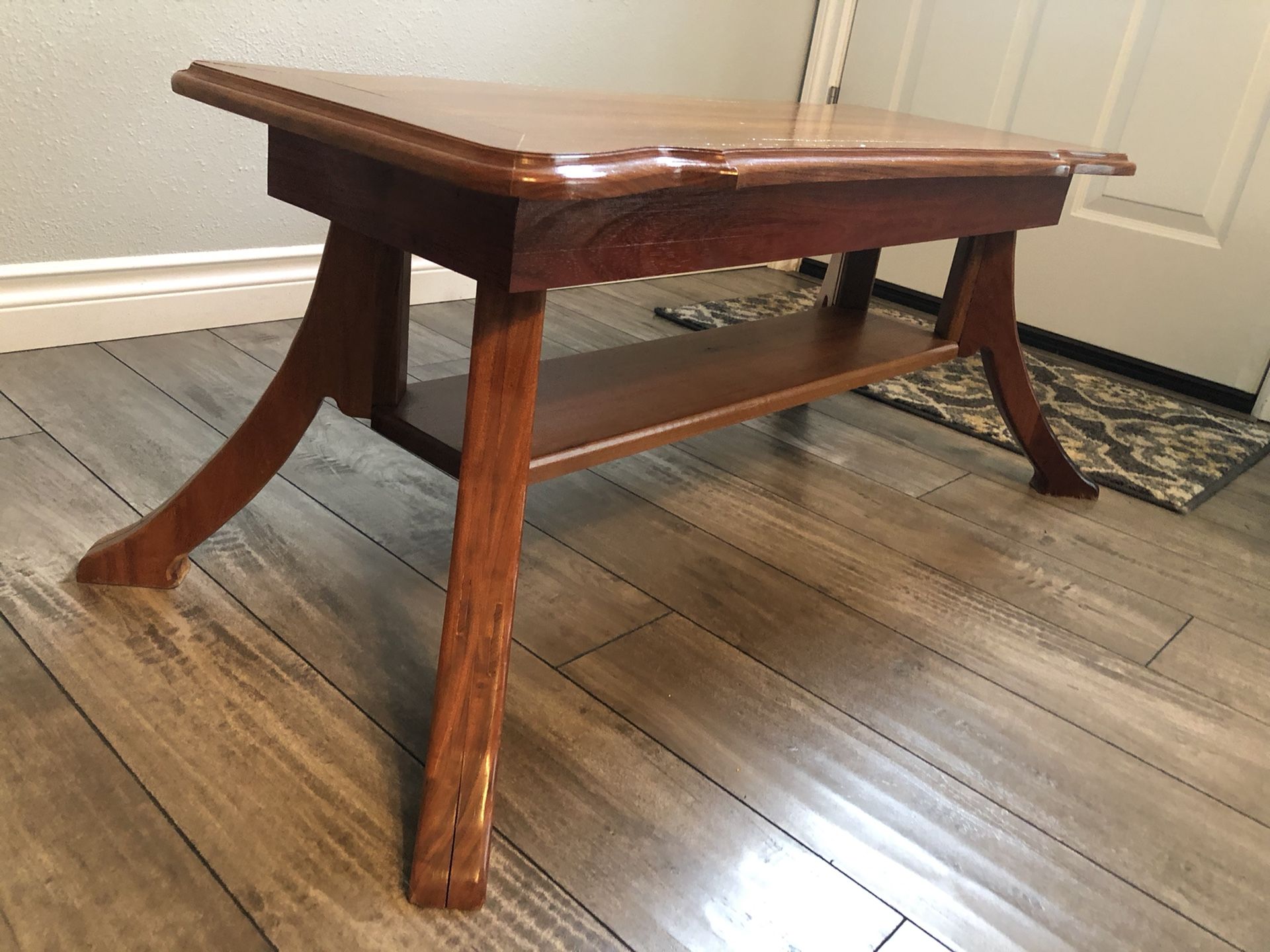 Handmade solid cherry oak end table