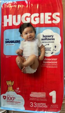 Huggies Little Snugglers Size 1 – 198 Diapers, Sealed Packs