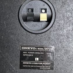 ONKYO Vintage SKM-100/SKF-100  Shelf Speakers 8 OHM