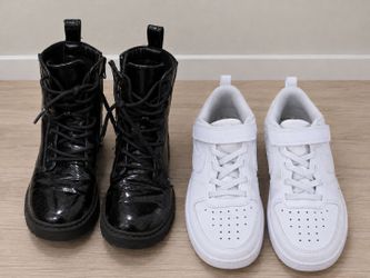 Kids Shoe Bundle – Boots and Nike Sneakers. Size 1.5Y