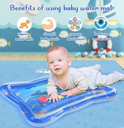Tummy time water mat