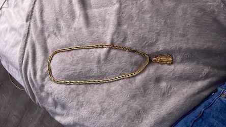 14k gold-plated Cuban link chain