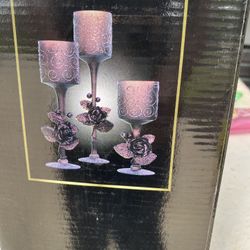 3 piece candle holders