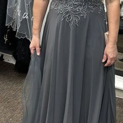 Formal long Gray dress