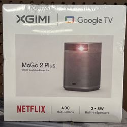 NEW! XGIMI/Google TV MoGo 2 Plus 1080P Portable Projector