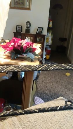 Crystal license plate frame, black metal, crystals wont come out. Very sparkly, good condition