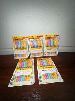 BIC Brite Liner Pastel Highlighters 5-Pack