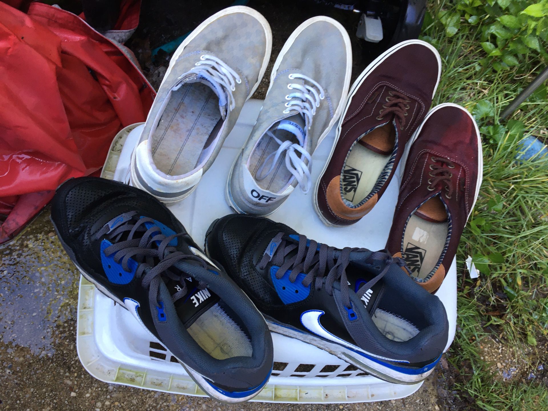 Shoes vans and Nikes only $10 each firm