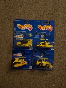 Hot Wheels Construction Vehicle Set of 4