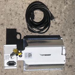 VIVOSUN 315W Ceramic Metal Halide CMH/CDM Grow Light Kit, ETL Listed, High-Reflectivity Vega Aluminum Hood, 120/240V Ballast, Full-Spectrum CMH Hydrop