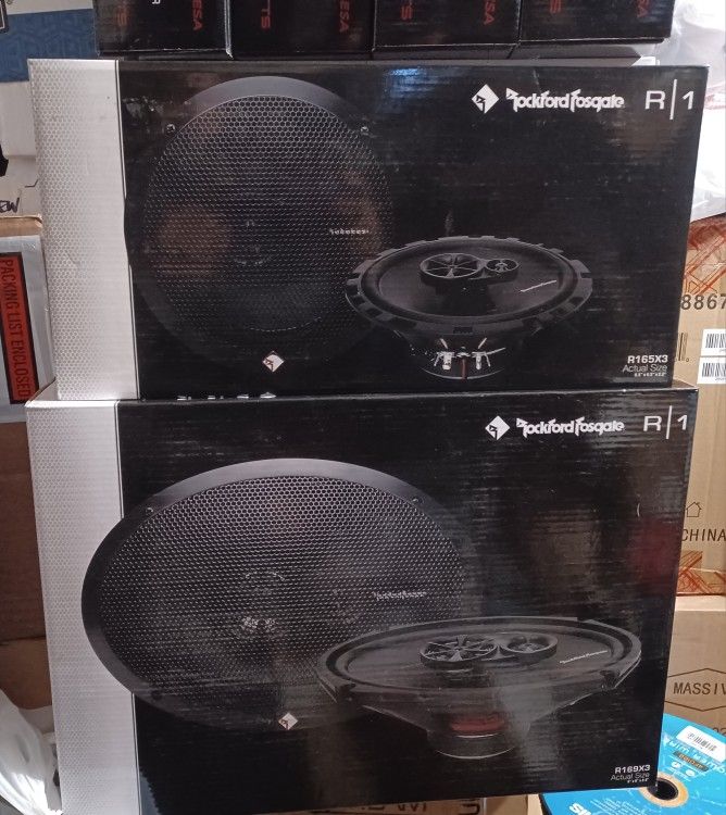 New Rockford Fosgate 6x9 And 6.5"