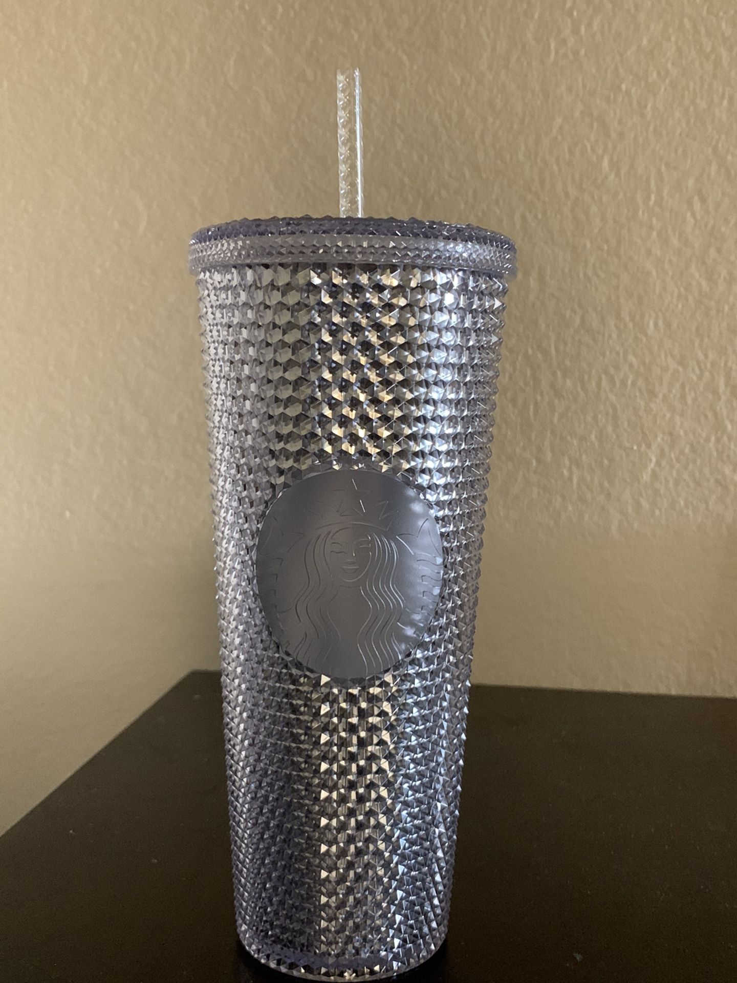Silver Studded Starbucks Cup