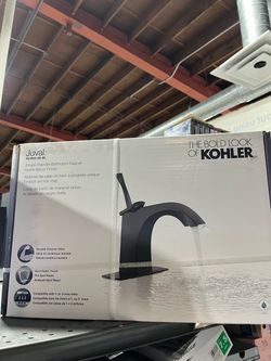 Kohler black matte bathroom faucet - single handle