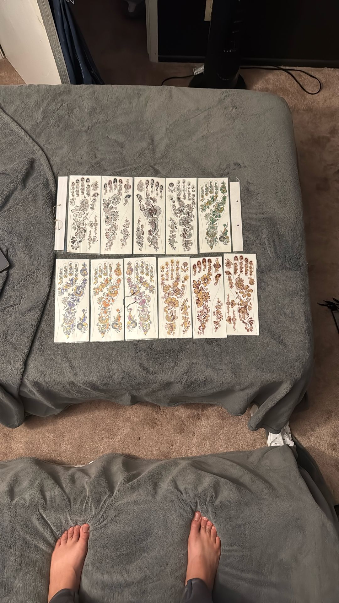 Henna Tatto Template