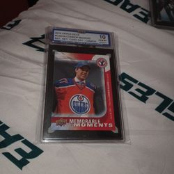 ISA 10 Gem Mint 2016 Upper Deck Connor McDavid Edmonton Oilers Rookie Card 