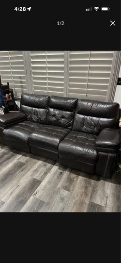Leather sofa