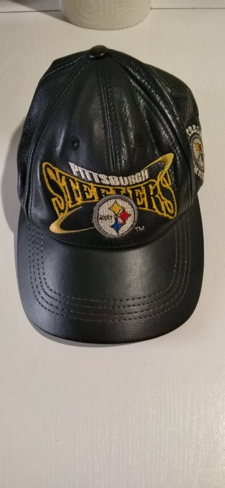 Leather Steelers Ball Cap