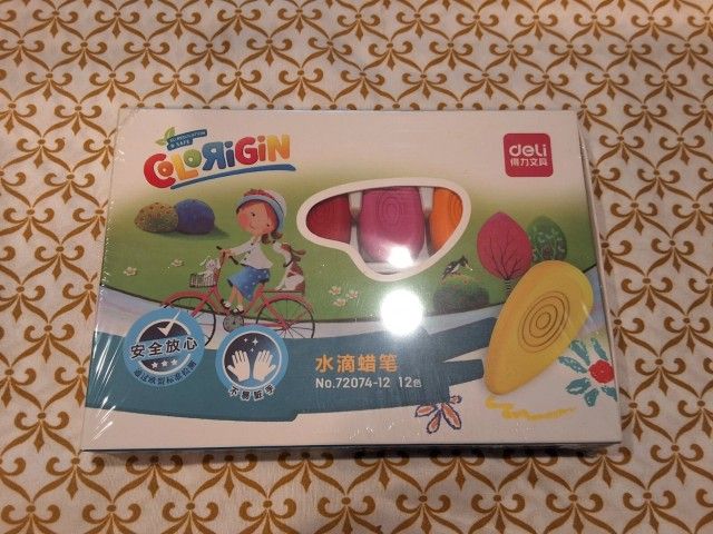 Leven Deli Washable Crayons Set for Toddlers - Non-Toxic, Multicolor, Easy Grip