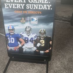 NFL Sunday ticket Foldable Standing Sign