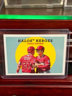 2018 Shohei Ohtani Mike Trout  Archives Halos Heros Shohei Ohtani Rookie
