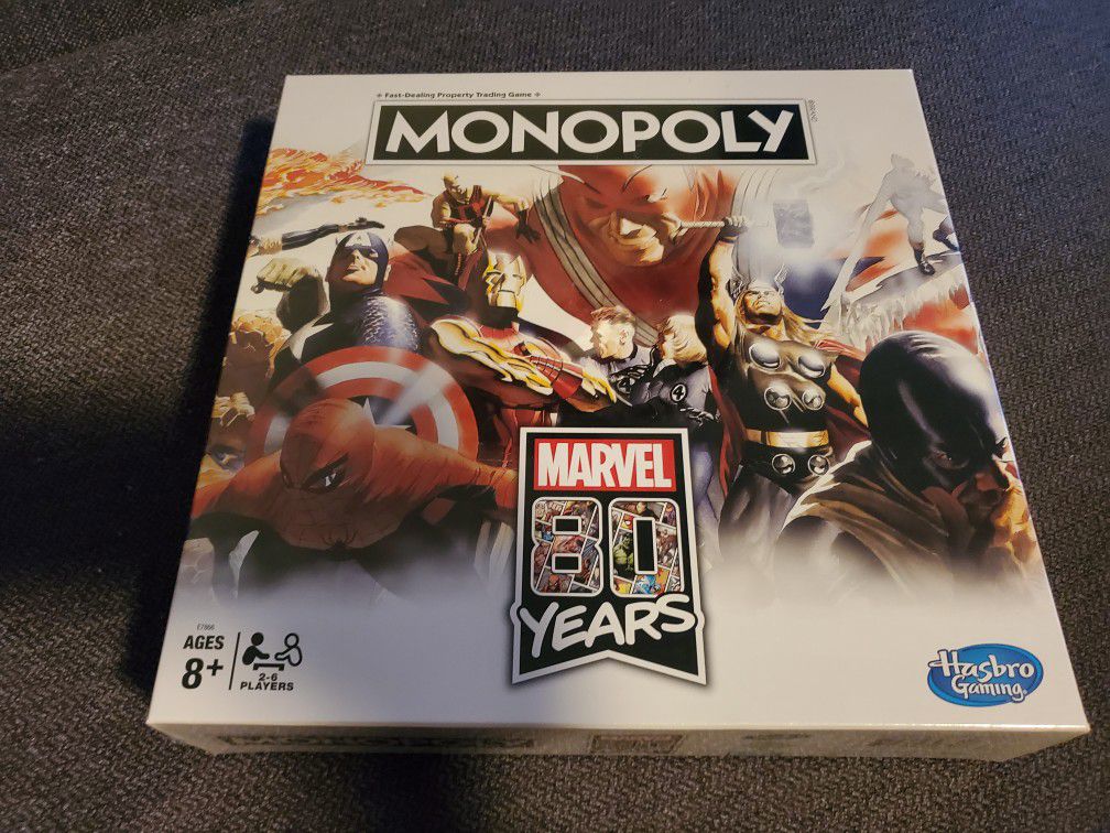 Marvel Monopoly 80 years new