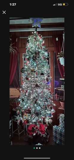 7FT Flocked Alpine Tree