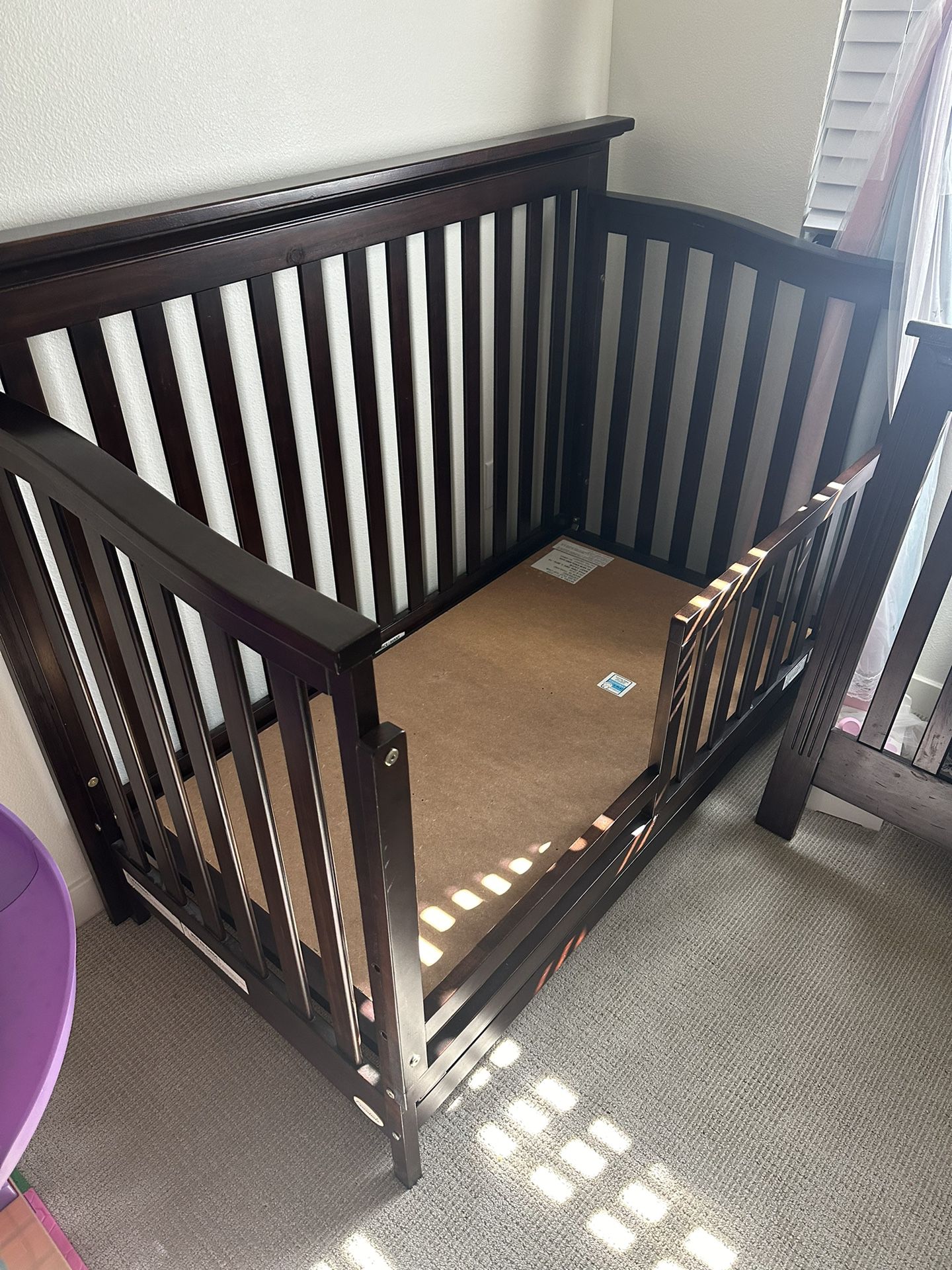 Baby Crib With Toddler Attachment 