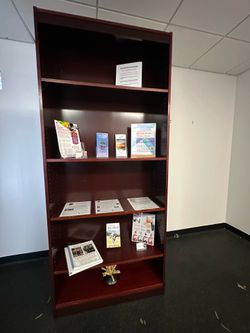 2 bookshelves