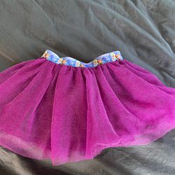 Disney Store Frozen Purple Sparkle Elsa Skirt Size 5 Girls