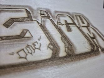 Laser engraved/ cut wood