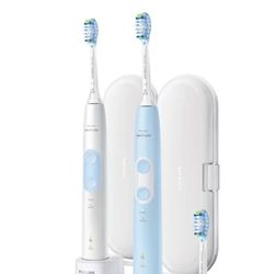  Philips Sonicare OptimalClean Rechargeable Toothbrush, 2-count