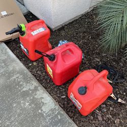 5 Gallon Gas Cans (3) 
