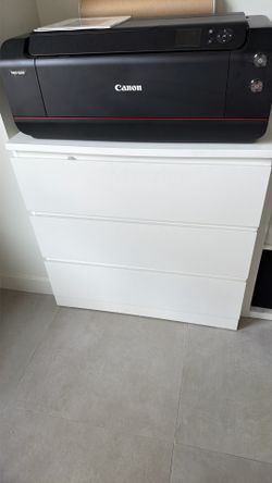 IKEA NORDLI White 3-Drawer Chest / Modern Minimalist Dresser