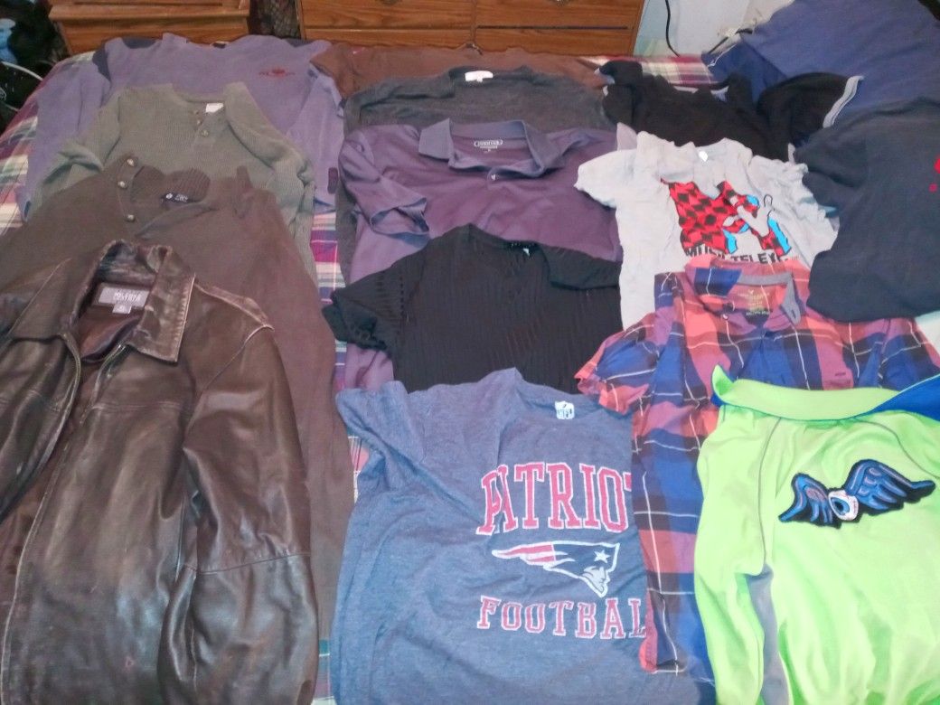 MEN'S. BRAND CLOTHES. L XL OVER 35 PCS