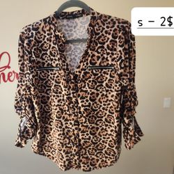 Cheeta Print Top 2$ Small