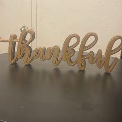 Decor Sign “Thankful”