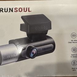 4K Dash Cam Front and Rear, Full HD 3 Channel Dashcam, Free 128GB MicroSD Card, WiFi, Night Vision