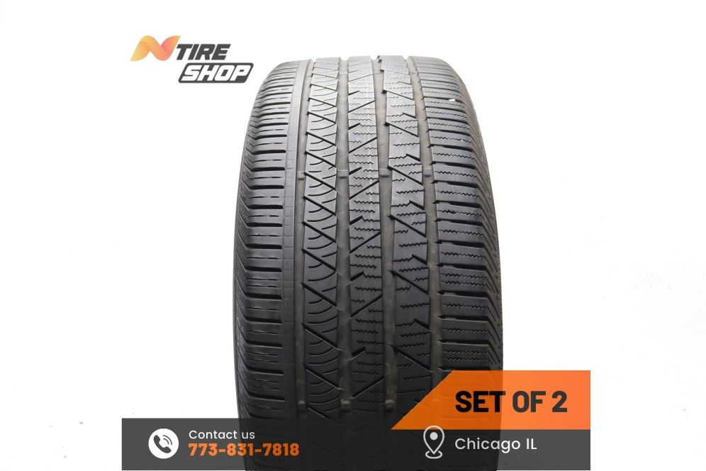 Set of 2 Used 6.5/32 265/45R21 108H Continental Cross Contact LX Sport AO ContiSilent