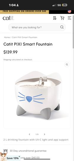 Catit PIXI Smart Fountain For Cats