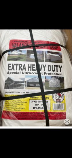 Lona valance extra heavy dury 20 x 30 ft.